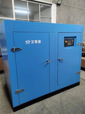Frequência variável do ventilador giratório azul do parafuso de ar