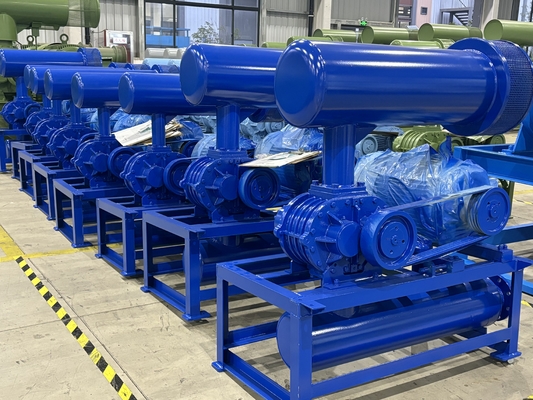 Tipo eficiência elevada de alta pressão giratória 60-100kpa de três lóbulos do ventilador das raizes