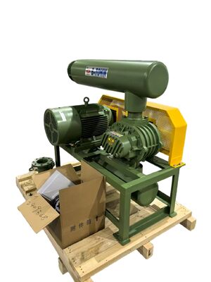 Bomba de vácuo soprador de raízes industrial com faixa de velocidade rotacional de 850 a 1800 rpm para entrega de ar a vácuo em diversos setores