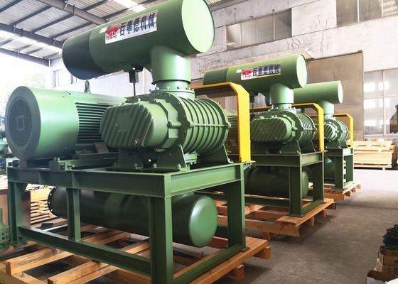 10" 80kpa 71.52m3/Min 132kw Ferro fundido Three Lobe Roots Blower