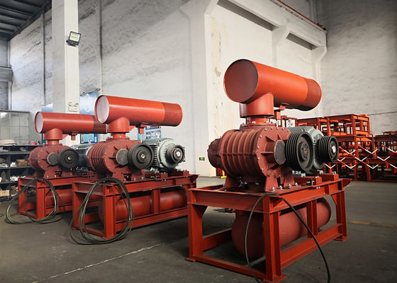 0,8 bar 132kw 10 "850-1500 rpm 71,52-116,5m3/min Tri lobo raízes soprador de raízes