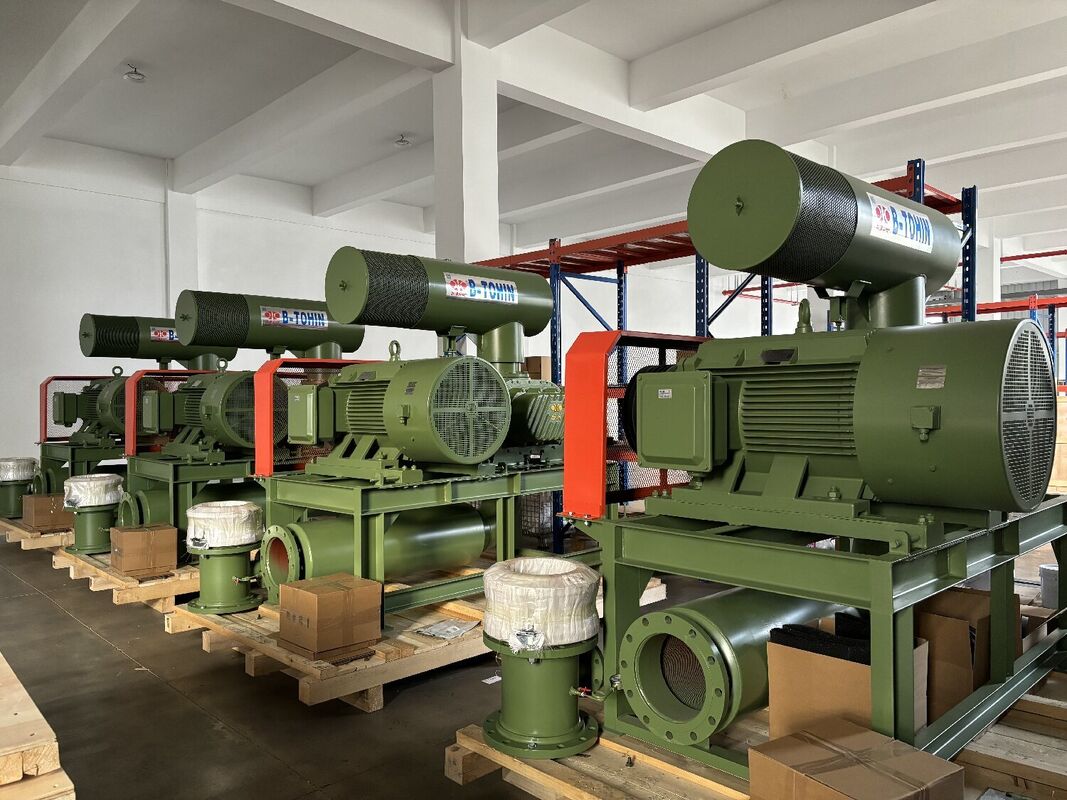 Roots Rotary Lobe Blower com 3 L/min de água de resfriamento, 60-100KPA Pressão de descarga e 1,5-5,5 KW de potência do motor