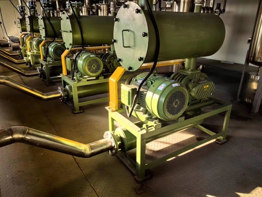 18.5KW 0,04Mpa Sopradora de raízes de três lóbulos Aplicação para transferência pneumática de pós, grãos etc.
